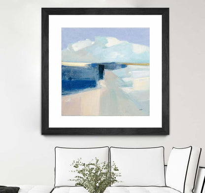 Sand And Sky Matted and Framed Black 30x30 Wall Art|Œuvre d'art murale encadrée noire et mate « Sand And Sky » 30 x 30