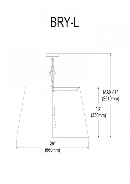 Dainolite Brynn 1 Light Pendant Large Black Finish Black/Silver Shade Lamp|Grand luminaire suspendu Brynn de Dainolite avec abat-jour noir et argenté, fini noir et 1 ampoule