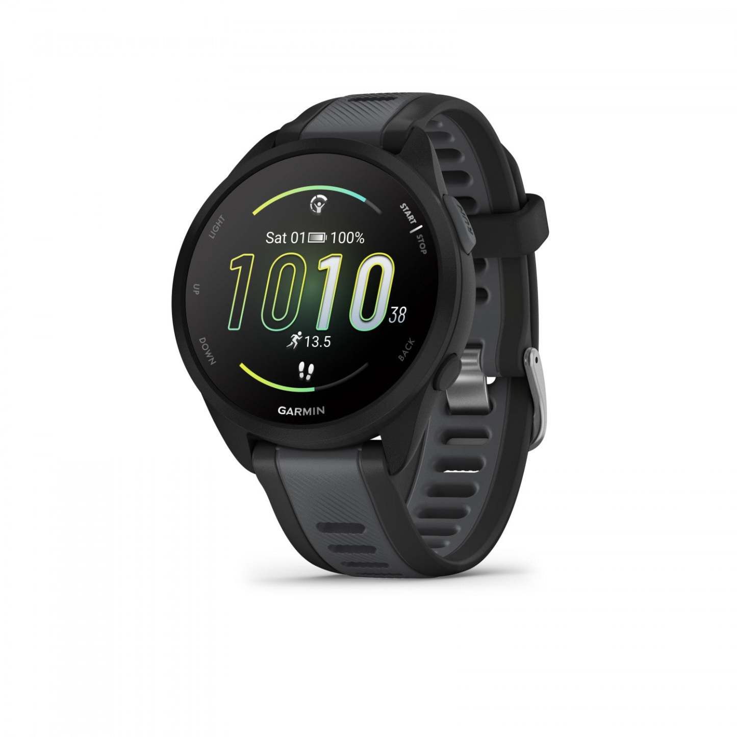 Garmin Forerunner® 165 Gps Smartwatch - Health Tracking With Amoled Display - Black/slate Gray|Montre Intelligente Gps Garmin Forerunner® 165 - Suivi De La Santé Avec Écran Amoled - Noir/gris Ardoise