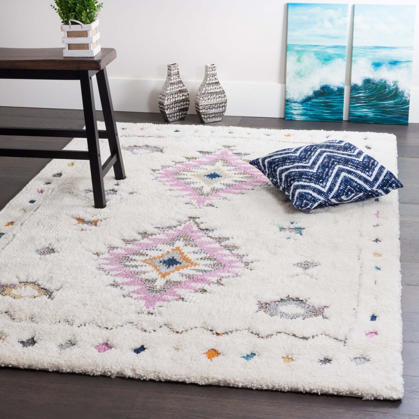 Lola Diamond 8x11 Area Rug|Carpette Lola à motifs de diamants 8 x 11|D80GUZ9R