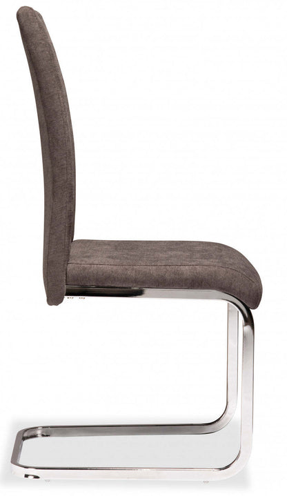 Chaise De Salle A Manger Dieppe, Tissu Gris (ensemble De 2) | Chaise de salle à manger Dieppe, tissu gris (ensemble de 2)