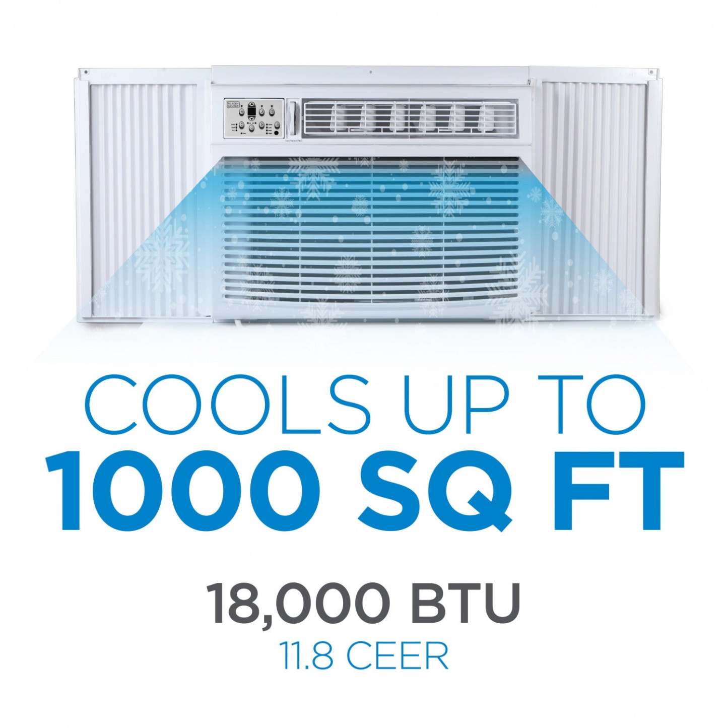 Climatiseur de fenêtre ou mural Black+Decker de 18 000 BTU - BD18WT6