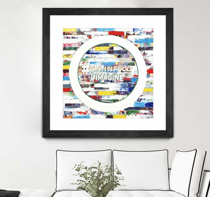 Smoke Circus Iv Matted and Framed Black 30x30 Wall Art|Œuvre d'art murale encadrée noire et mate « Smoke Circus Iv » 30 x 30