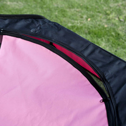Pawhut 49.2 Tente de Pénalité Douce Pliable pour Animaux de Compagnie Chiot Chat Chien Exercice Caisse avec Sac de Transport Rose A|Pawhut 46 Pouces Parc Pour Animaux De Compagnie Doux Exercice Chiot Chien Stylo Caisse Portable Nouv