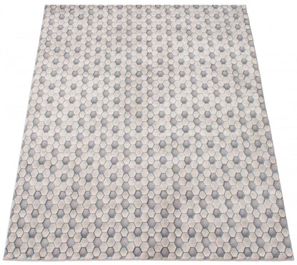 Tapis 3'11 X 5'11 Tapis|Carpette Ranger grise/bleue 3 pi 11 po x 5 pi 11 po|D86FBVD1