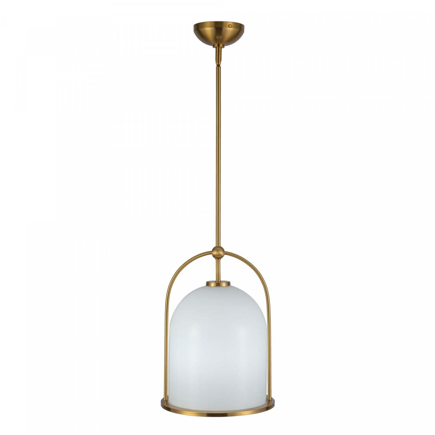 Suspension Dahlia à 1 lumière 11,5, lampe en laiton brossé | Suspension A 1 lampe Dahlia De 11,5 po, Laiton Brosse