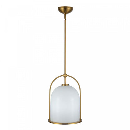 Suspension Dahlia à 1 lumière 11,5, lampe en laiton brossé | Suspension A 1 lampe Dahlia De 11,5 po, Laiton Brosse