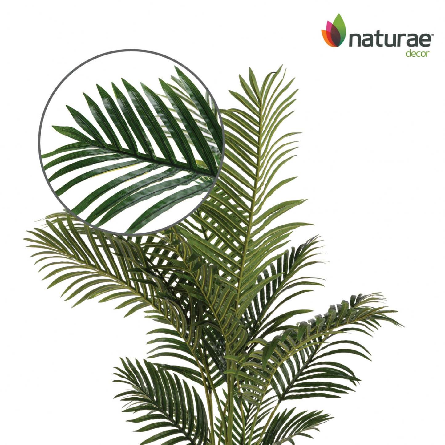 Palmier Areca artificiel 43 en pot noir | Palmier areca artificiel de 43 po en pot noir | D10HSOTL