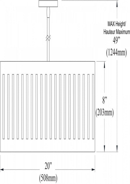Dainolite Slit Drum LED Pendant 22w Polished Chrome Black/White Shade Lamp|Luminaire suspendu de Dainolite avec abat-jour noir et blanc à fentes, fini chromé poli et ampoule à DEL de 22 W