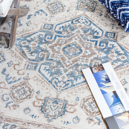 Tapis Shi Vin Bleu 3x5|Carpette Shi bleu rétro 3 x 5|D80GEFIG