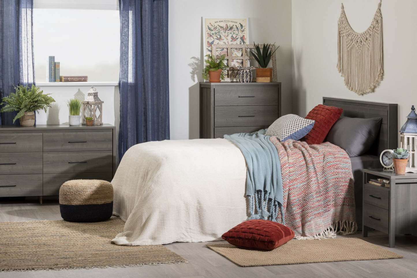 Commode 5 tiroirs Gravity - Érable gris | Commode Gravity 5 Tiroirs - Erable Cendre