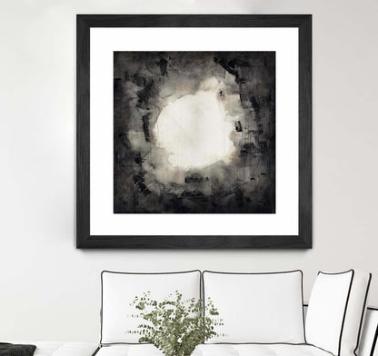 Positives And Negatives Ii Matted and Framed Black 36x36 Wall Art|Œuvre d’art murale encadrée noire et mate « Positives And Negatives Ii » 36 x 36