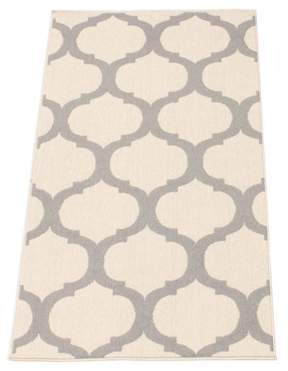 Tapis Sophie gris clair - 81 x 150 cm | D86FI3UM