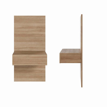 Nordika Milano Floating Nightstand Extension Panel Set Of 2 - Brown Oak|Ensemble 2 panneaux d'extension pour table de nuit flottante Milano Nordika - chêne brun