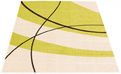 Carson Cream-Green Area Rug - 7'10 x 10'2|Carpette Carson crème-verte - 7 pi 10 pox 10 pi 2 po| D2A1OKT5