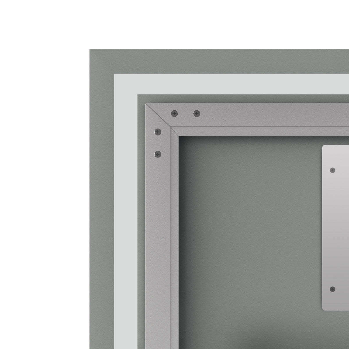 Frielle Silver 32 Mirror|Miroir Frielle de 32 po argenté