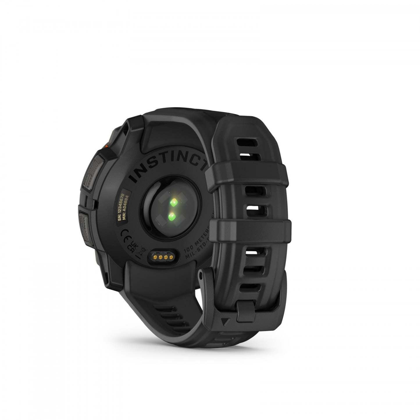 Garmin Instinct 3 Montre Connectée GPS 45 Mm - Spécifications Militaires Robustes 810, Solaire, Boussole, Altimètre Barométrique