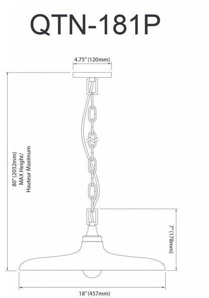 Suspension 1 Lumière Dainolite Quentin Abat-jour blanc mat et doré, finition laiton vieilli et 1 ampoule