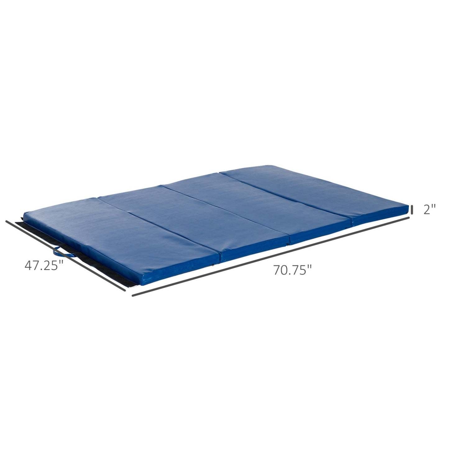 Soozier Tapis De Gymnastique Pliable 4'x6'x2'', Tapis D'exercice Avec Poignées De Transport Pour Yoga, MMA,|Soozier Tapis De Gymnastique Pliable 10,2 X 15,2 X 5,1 Cm, Tapis D'exercice Avec Poignées De Transport