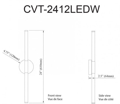 Dainolite Corvette 12w Wall Sconce Aged Brass White Acrylique Diffuseur Lampe|Applique murale Corvette de Dainolite en acrylique blanc qui diffuse la lumière, avec fini laiton vieilli et ampoule de 12 W