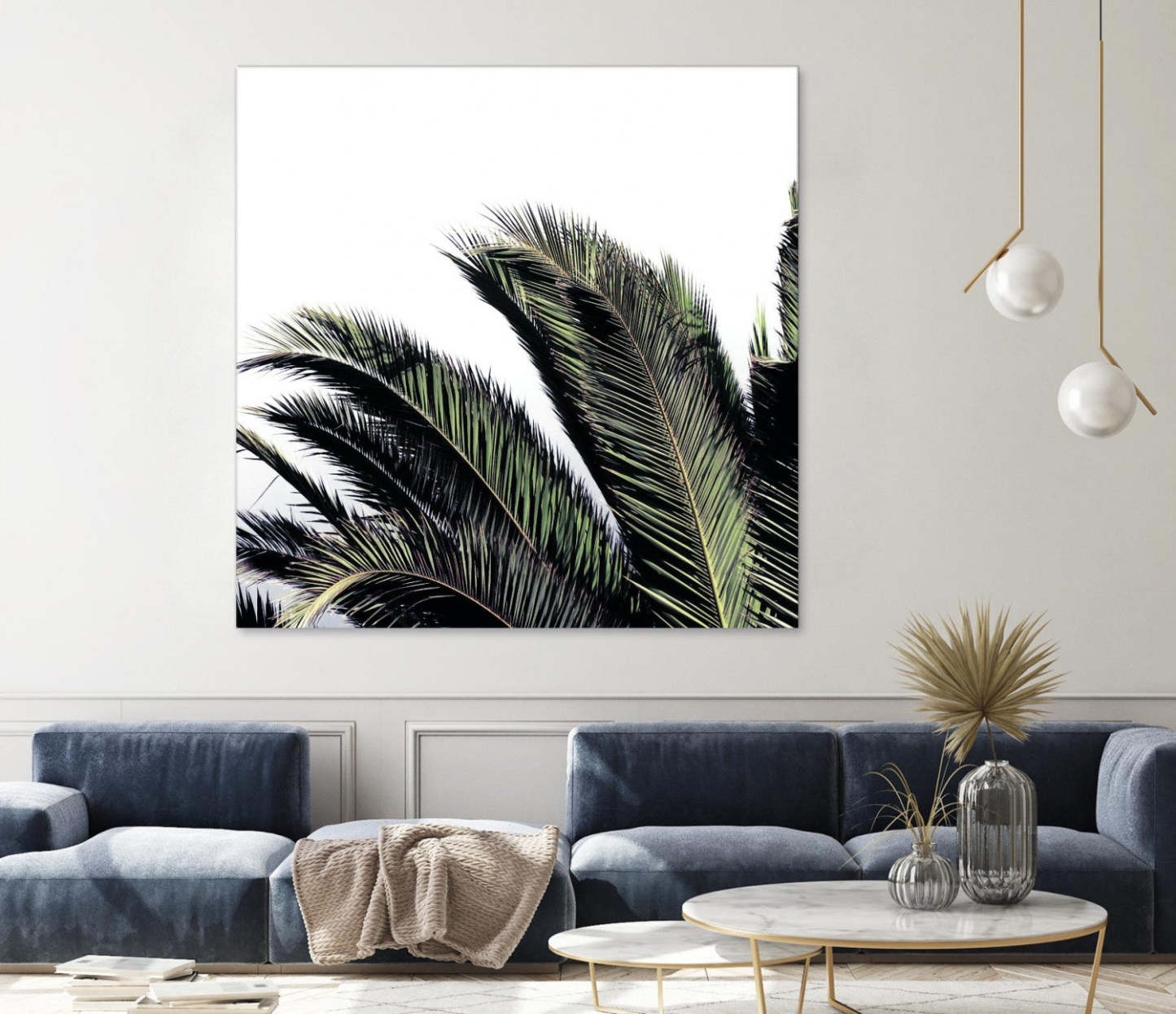 Œuvre d'art murale géante « Cape Storm » 72 x 72