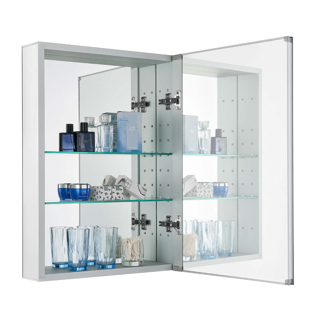 Stapik Medicine Mirror Cabinet - Argent|Armoire à pharmacie Stapik avec miroir - argentée