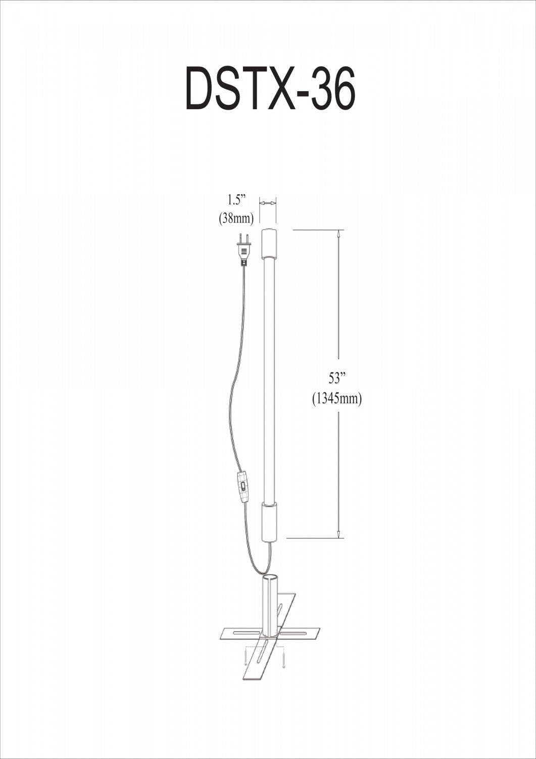 Dainolite Diagnostic Indoor Fluorescent Light Stick 36w Lampe Blanche|Bâton lumineux fluorescent Diagnostic de Dainolite blanc de 36 W pour l'intérieur