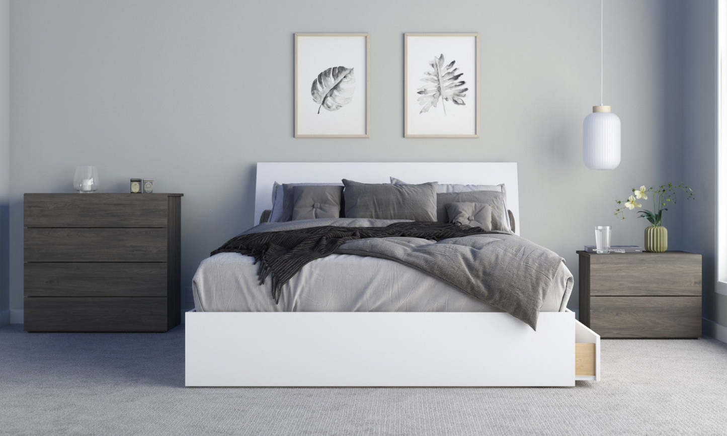 Table de nuit Nordika - Gris écorce | Table de nuit Nordika - gris écorce | D08H0CX9