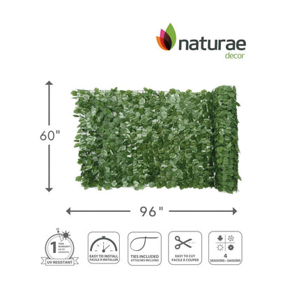 Écran d’intimité 60 po x 96 po avec lierre artificiel | Artificial Ivy 60x 96 Privacy Screen | D10H3ED7