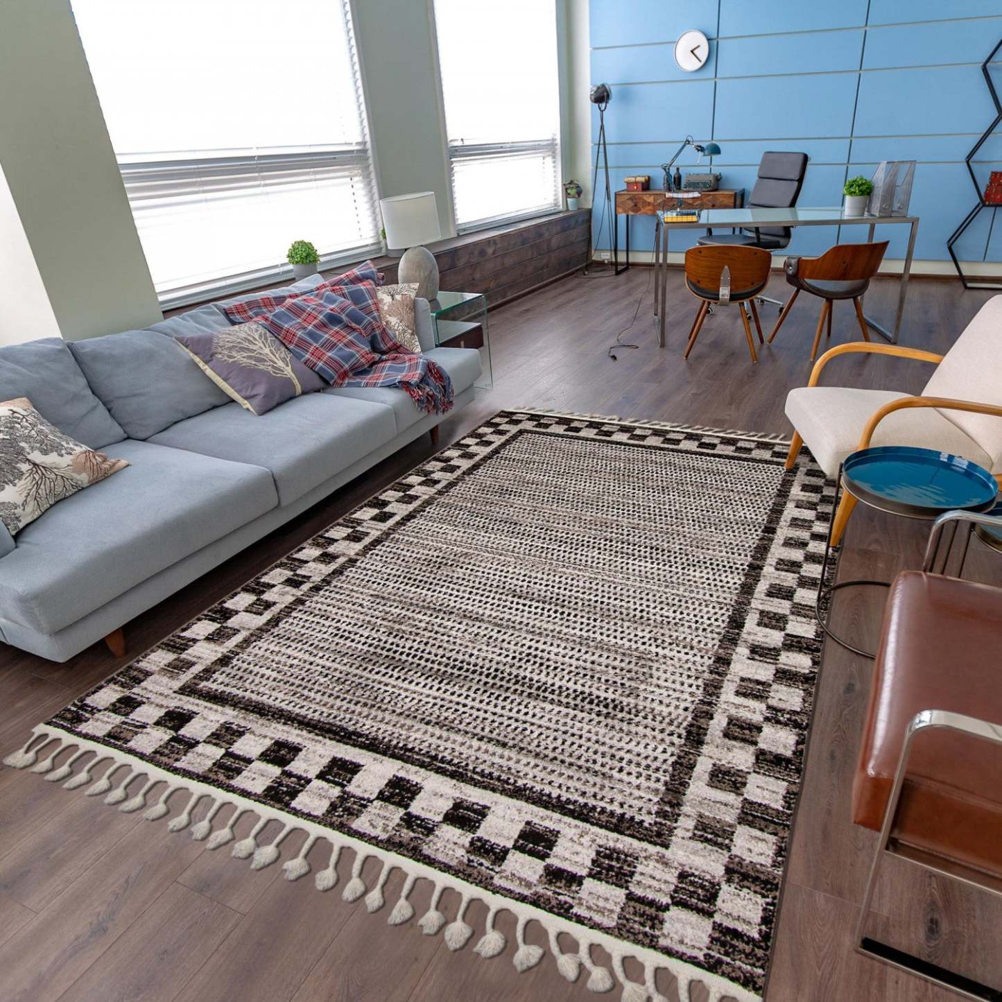 Tapis d'aire Vera Quattro ivoire/gris - 5'2 x 7'5| Carpette Vera Quattro ivoiregrise - 5 pi 2 po x 7 pi 5 po|D86FSI9Y