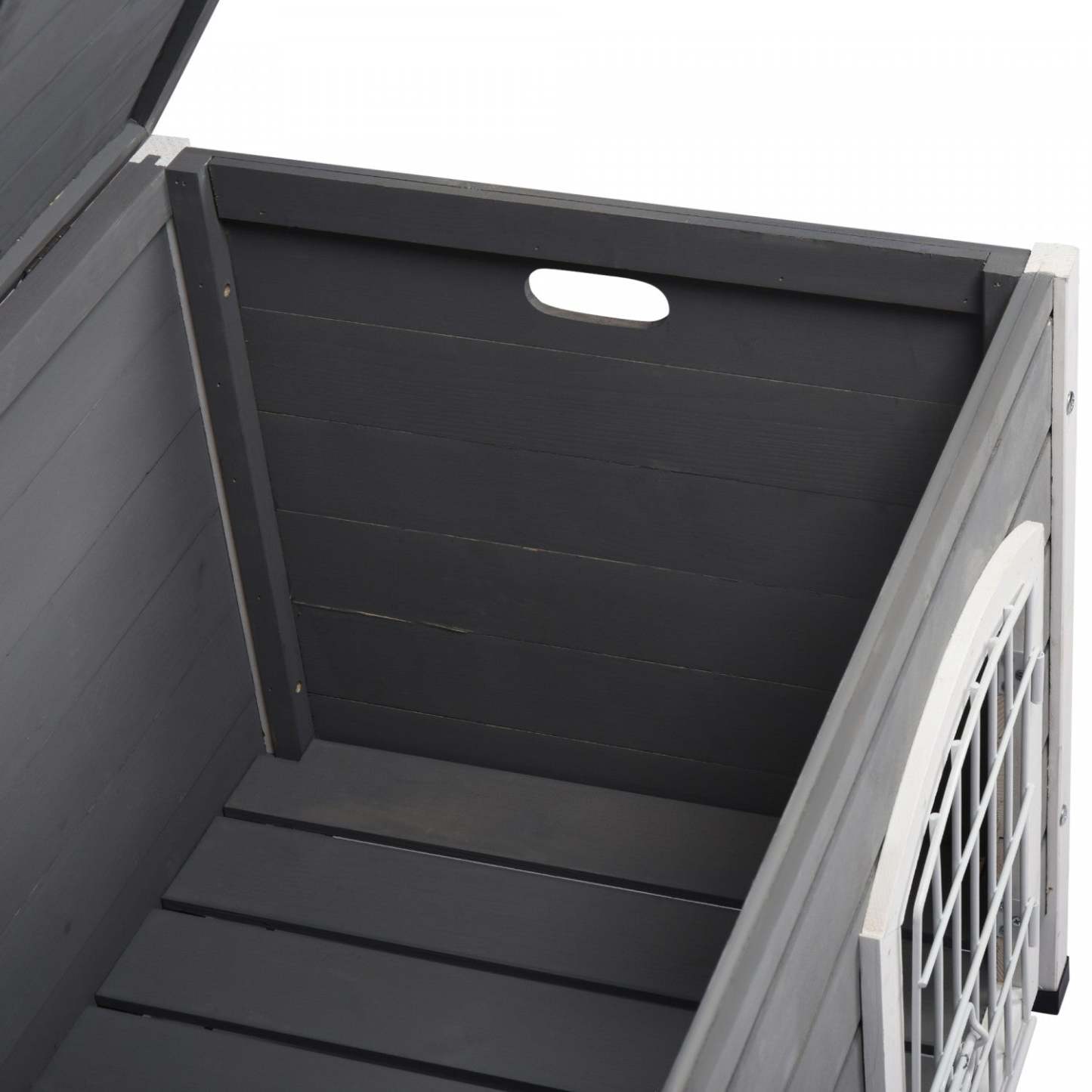 Pawhut Niche Pliante Pour Chien 31, Maison Portable Pour Animal De Compagnie, Cage En Fil De Bois Pour Miniature Et Petit