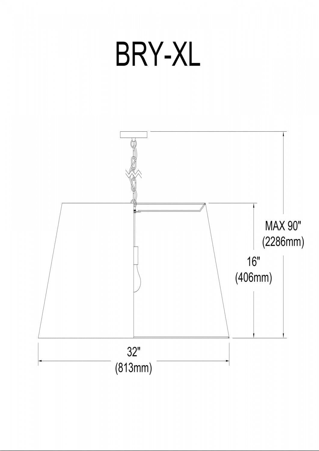 Dainolite Brynn 1 Light Pendant Xlarge Aged Brass Finish White/Gold Shade Lamp|Très grand luminaire suspendu Brynn de Dainolite avec abat-jour blanc et doré, fini laiton vieilli et 1 ampoule