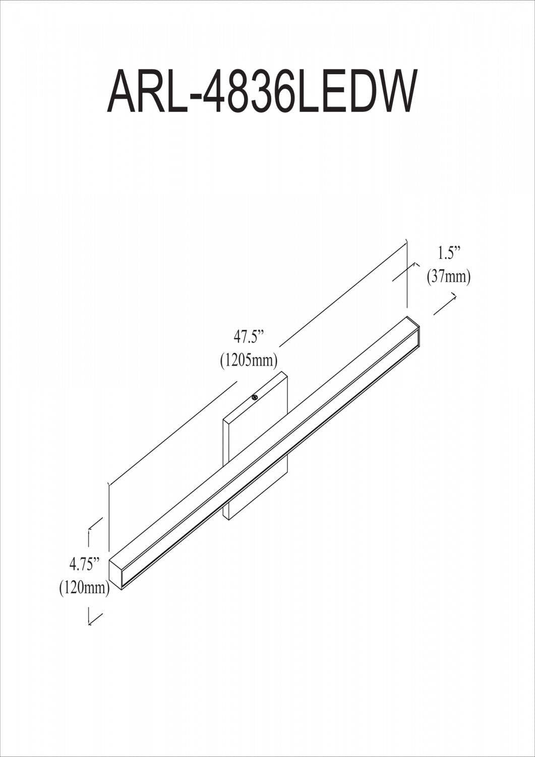 Dainolite Arandel Vanity Light 36w LED Aged Brass White Acrylique Diffuseur Lampe|Lumière de coiffeuse Arandel de Dainolite en acrylique blanc qui diffuse la lumière, avec fini laiton vieilli et ampoule à DEL de 36 W