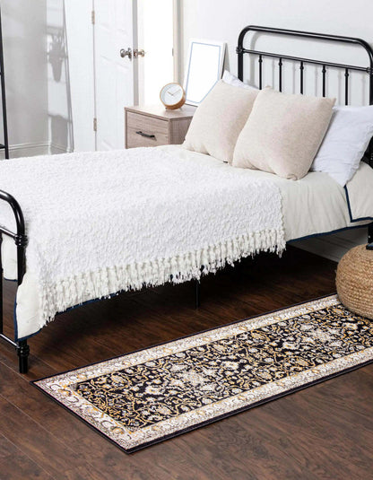 Legacy Black Machine Lavable Area Rug - 2'6 x 8'0|Carpette Legacy noire lavable à la machine - 2 pi 6 po x 8 pi 0 po|D86FLRZO