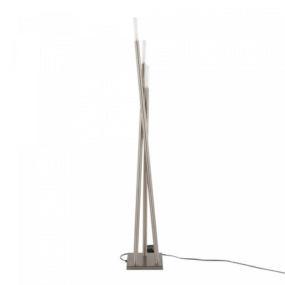 LumiSource Icicle Contemporary Brushed Nickel Floor Lamp|Lampe à pied contemporaine Icicle en nickel brossé