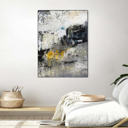 Œuvre d'art murale sur toile encadrée noire « La Randonnée » 24 x 32