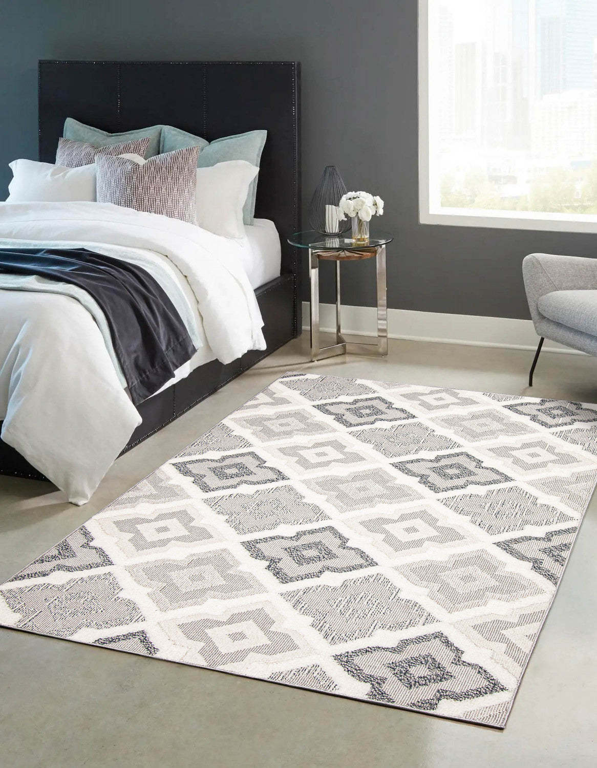 Tapis Alaqua Ivoire - 5'0 x 7'0|Carpette Alaqua ivoire - 5 pi 0 po x 7 pi 0 po|D86FD7I7