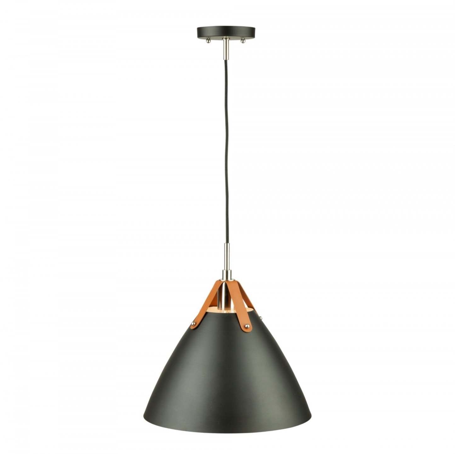 Luminaire suspendu noir à 1 ampoule Tote I | Luminaire suspendu I Tote noir à 1 ampoule | D06H15BB