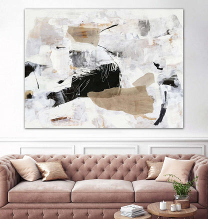 Œuvre d'art murale géante « Sweet Whispers » 72 x 54