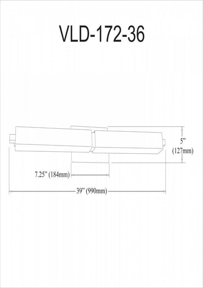 Dainolite Vonte Vanity Light 51w Aged Brass White Glass Lamp|Lumière de coiffeuse Vonte de Dainolite en verre blanc, avec fini laiton vieilli et ampoule de 51 W