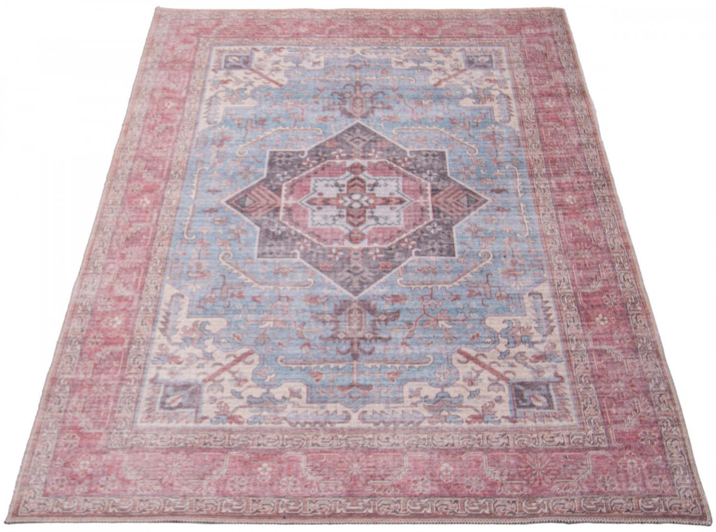Tapis Ophélie bleue 5 pi 3 po x 8 pi 0 po