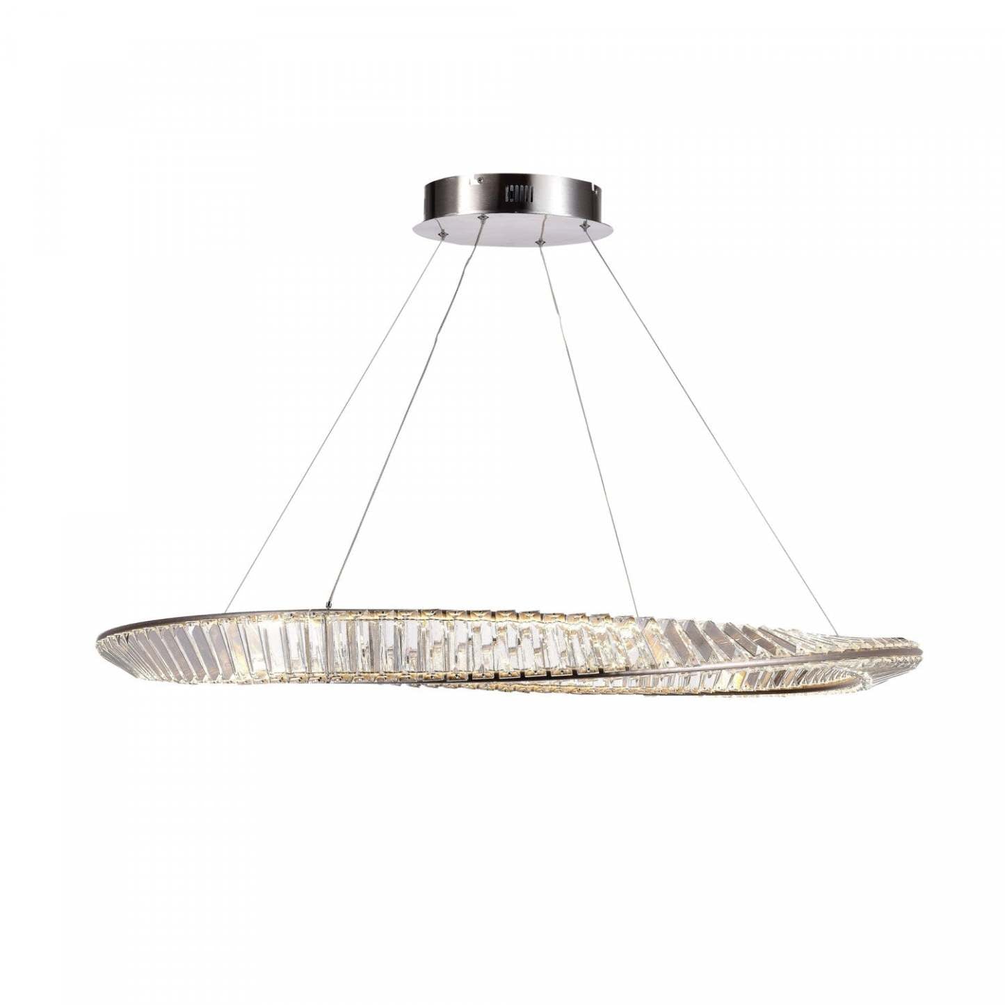 Stella 65 W LED Satin Nickel Pendant|Luminaire suspendu Stella nickel satiné à DEL de 65 W|D06HR7KX