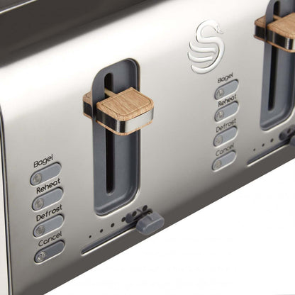 Salton Swan Nordic 4-Slice Toaster - ST14620WHTN|Grille-pain Swan à 4 tranches de style nordique - ST14620WHTN
