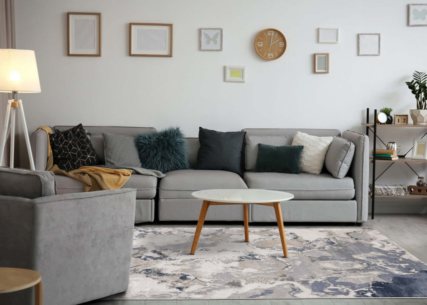 Tapis d'intérieur abstrait London - 7'10 x 10'6|Carpette London à motif abstrait pour l'intérieur - 7 pi 10 po x 10 pi 6 po