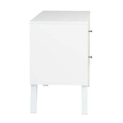 Milo 2-Drawer Nightstand - Blanc|Table de nuit Milo à 2 tiroirs - blanche