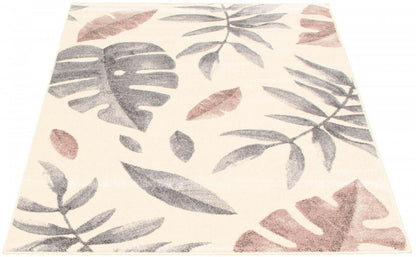 Palta Cream-Rose Area Rug - 3'11 x 5'7|Carpette Palta crème-rose - 3 pi 11 po x 5 pi 7 po| D28MM5T9