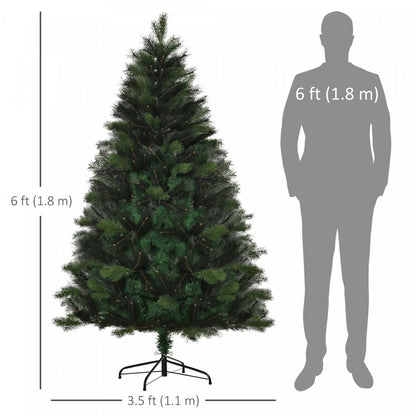 Homcom Arbre De Noël Artificiel De 6 pieds Avec 569 Branches|Homcom Arbre De Noël Artificiel De 6 Pieds Avec 569 Branches