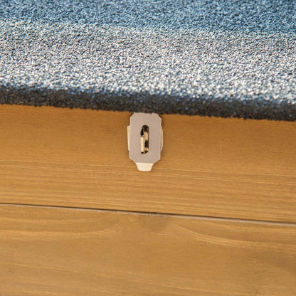 Pawhut Niche Pour Chien En Bois Pour L'extérieur, Maison Surélevée De Style Cabane Pour Animaux, Avec Bols, Résistante Aux Intempéries