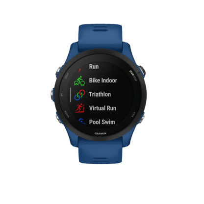 Garmin Forerunner® 255 Montre Gps Intelligente - Suivi De La Santé Quotidienne Avec Une Autonomie De 14 Jours - Bleu Tidal