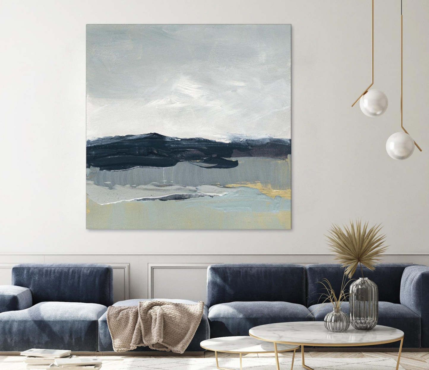 Œuvre d'art murale géante « Midday Display I » 54 x 54